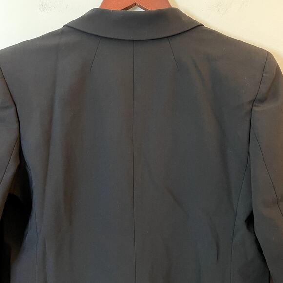 J.Crew Vivienne Blazer Italian Bi Stretch Merino Wool Blend Office CC421 Black 6 - Picture 7 of 16